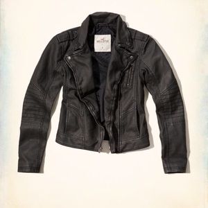 Black leather jacket